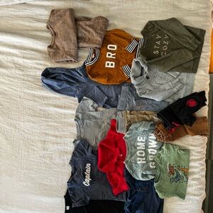 Boys 18m-2t bundle shirts shorts sweatshirts pants